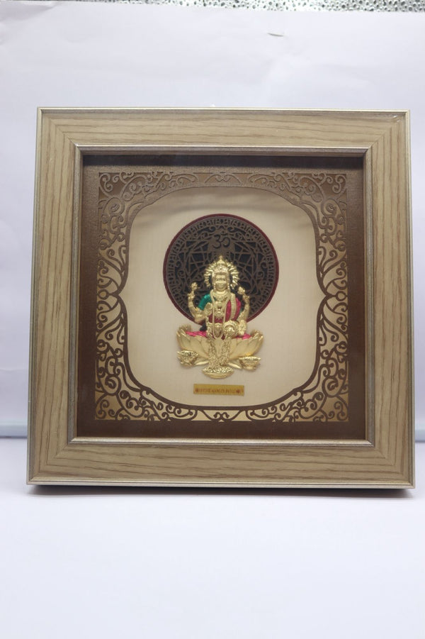 Shri Laxmi Mata Murti – Premium Gold Frame Idol for Home & Pooja”
